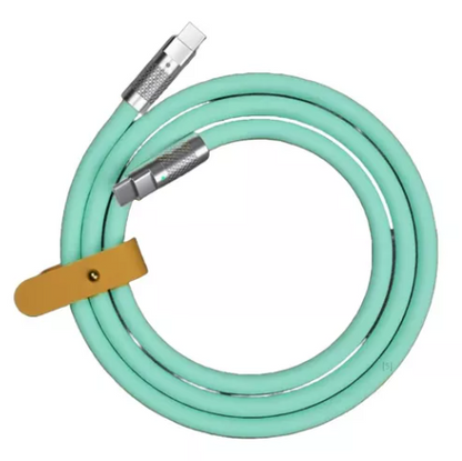 Cable Silicona De Carga Súper Rápida Datos Tipo C 120w 6a 1m