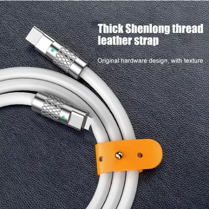 Cable Datos Carga Súper Rápida Tipo CA Lightning 120w 6a 2m