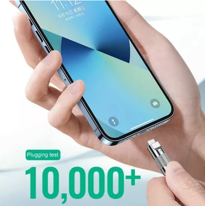 Cable Datos Carga Súper Rápida Tipo CA Lightning 120w 6a 2m