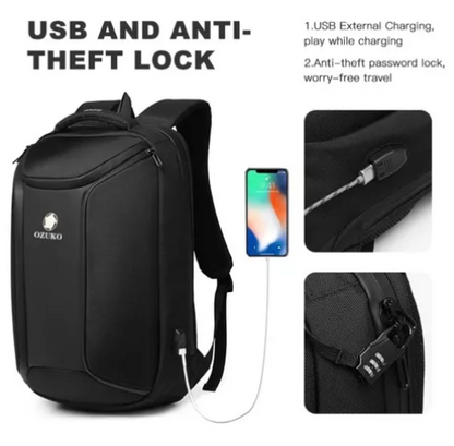 Ozuko Mochila Negocios Impermeable Antirrobo Para Laptop Agregar a favoritos