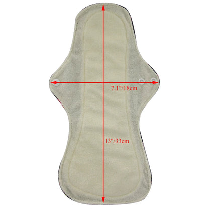 3 compresas menstruales reutilizables de bambú orgánico extragrandes, compresas para flujo abundante, lavables, para mamás, para uso nocturno.