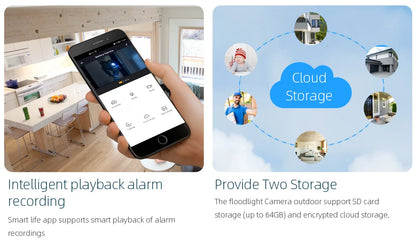 Cámara IP de seguridad inteligente Tuya SmartLife WIFI 3MP IP65 resistente al agua con seguimiento humano, visión nocturna a color y energía solar.