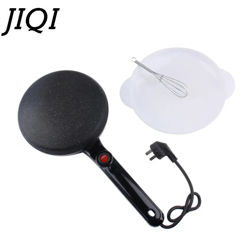 Máquina para hacer panqueques antiadherente de 110 V y 220 V para el hogar, sartén eléctrica para hornear crepes, calentamiento instantáneo, rollos de primavera, masa, freír y asar.