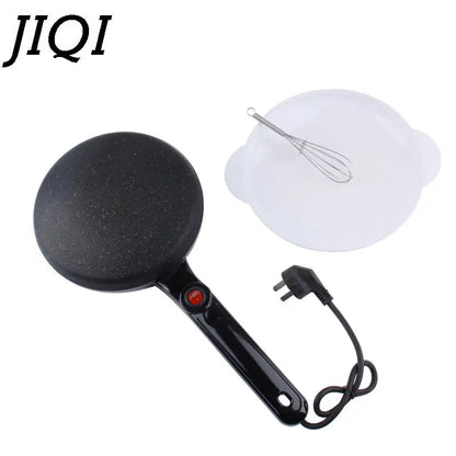 Máquina para hacer panqueques antiadherente de 110 V y 220 V para el hogar, sartén eléctrica para hornear crepes, calentamiento instantáneo, rollos de primavera, masa, freír y asar.