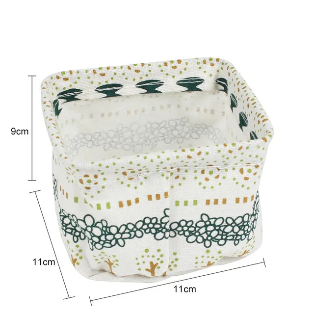 Organizador de almacenamiento de ropa interior, papelería de oficina, lino, caja de almacenamiento de escritorio, cesta de almacenamiento impermeable para juguetes y artículos diversos, cosméticos