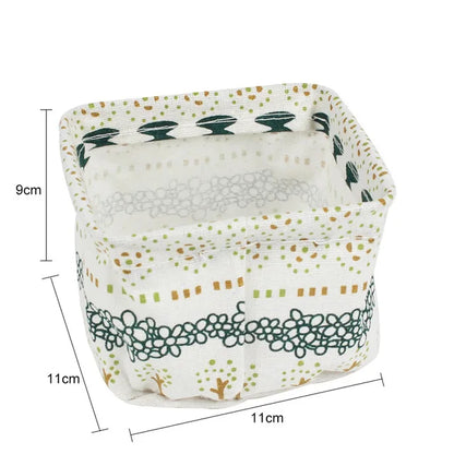 Organizador de almacenamiento de ropa interior, papelería de oficina, lino, caja de almacenamiento de escritorio, cesta de almacenamiento impermeable para juguetes y artículos diversos, cosméticos