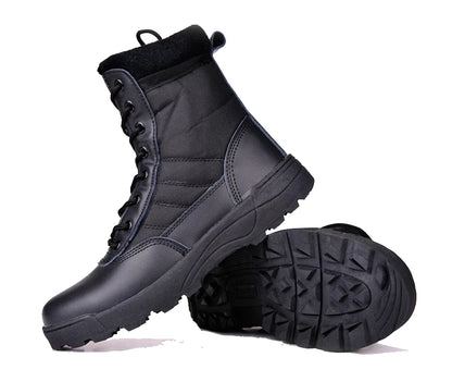 Botas de combate para hombre, botines tácticos de caña alta (tallas 36-46), calzado de seguridad para trabajo, botas de motociclista.
