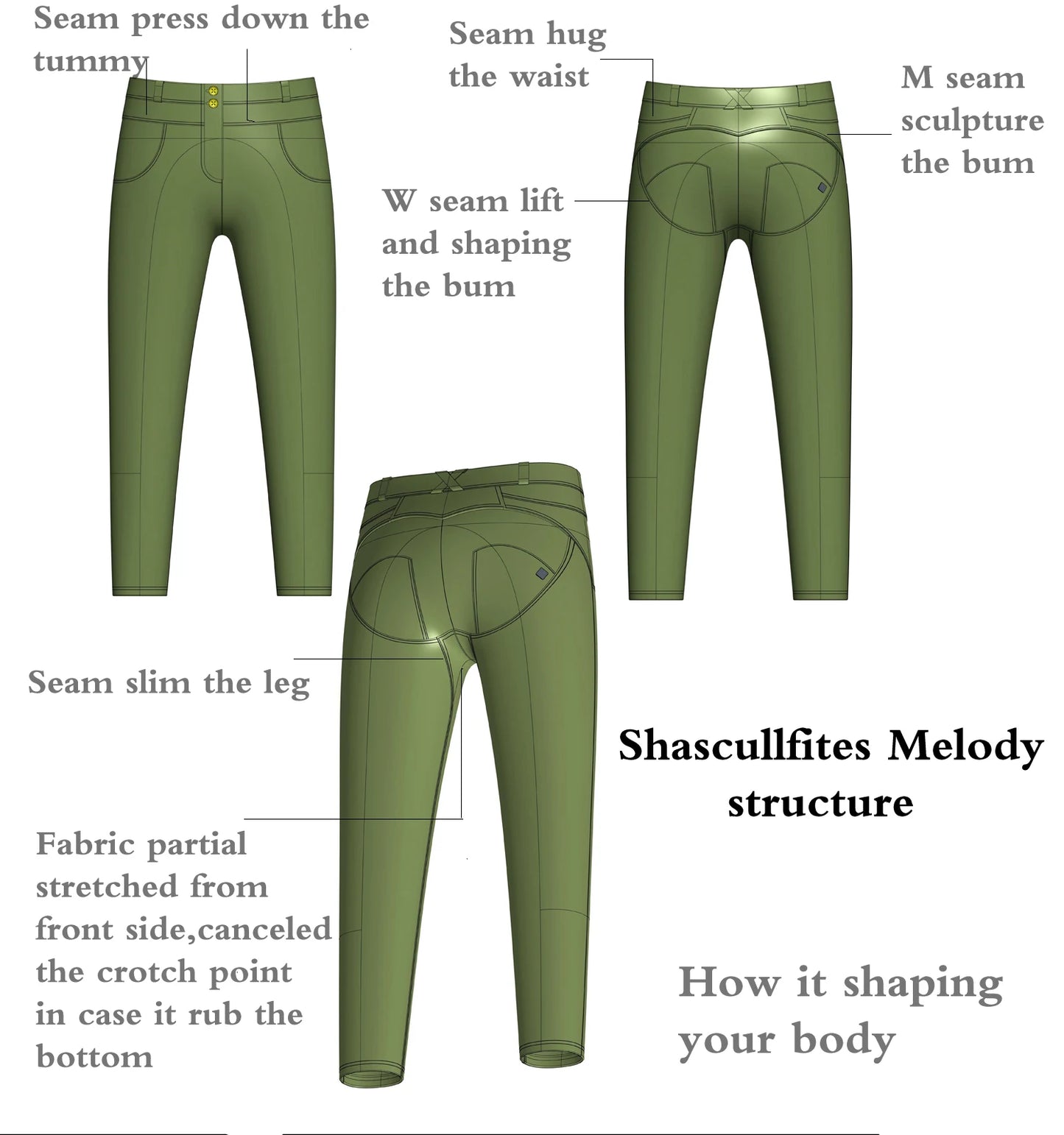 Mallas deportivas Shascullfites Melody blancas para mujer, leggings de yoga, mallas push-up para gimnasio, mallas ajustadas para correr.