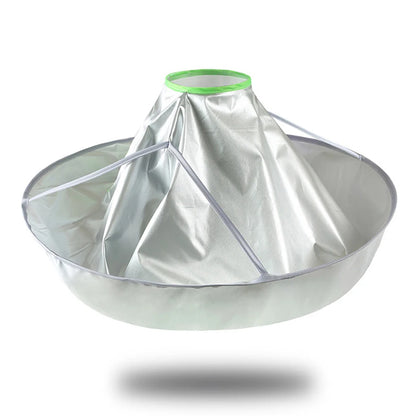 Capas de corte de pelo impermeables para adultos y niños, capa de peluquería con diseño de paraguas, atrapapelos para barba, salón y hogar.
