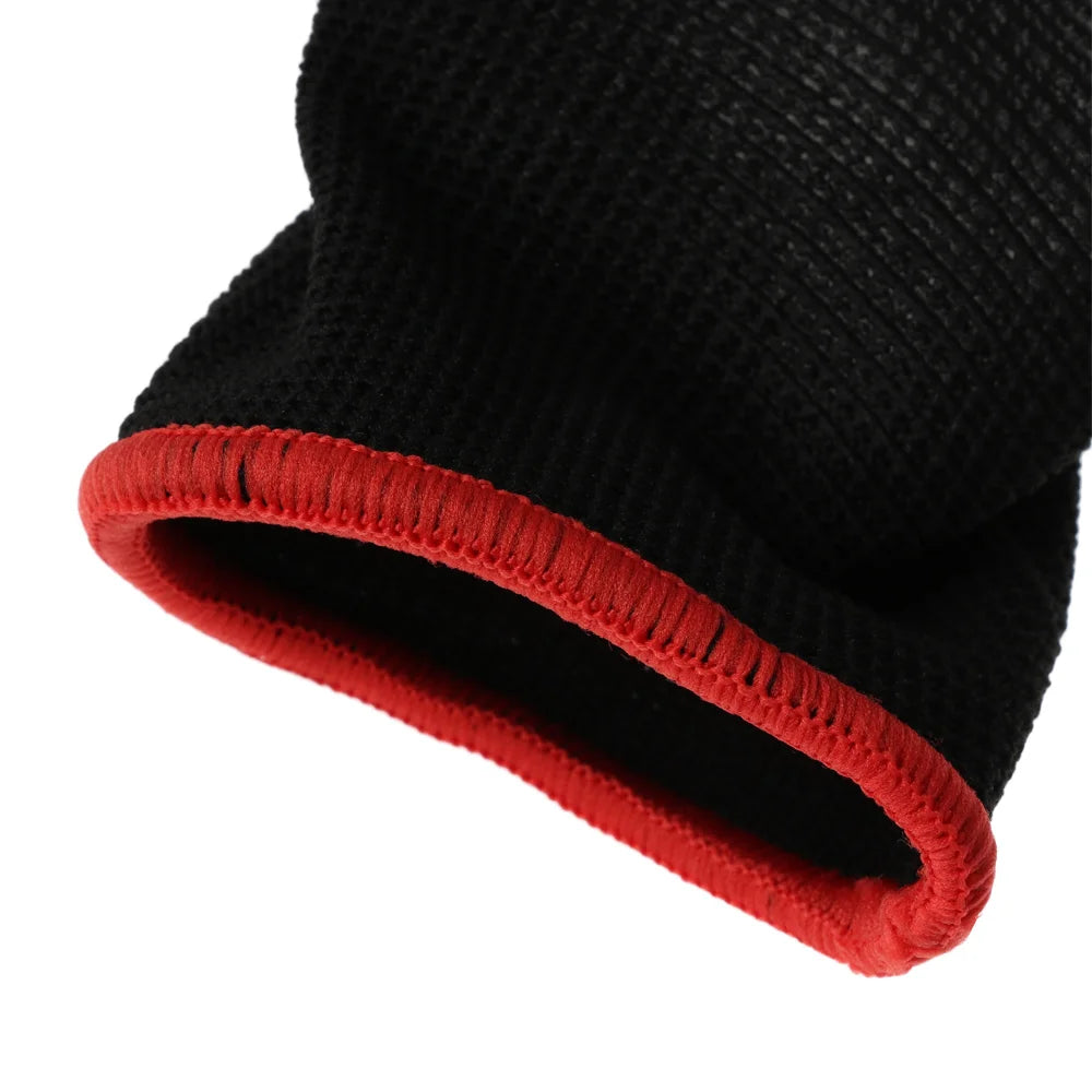 1 par de guantes de trabajo de seguridad, negros, antiestáticos y antideslizantes, recubiertos de poliuretano, de nailon PU, tallas S/M/L.