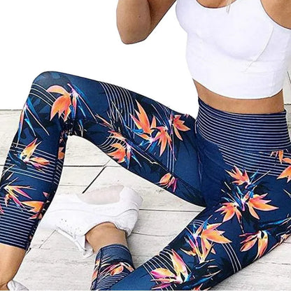 Pantalones de yoga estampados para mujer, leggings deportivos profesionales push up para correr, fitness y gimnasio, ajustados, tipo lápiz