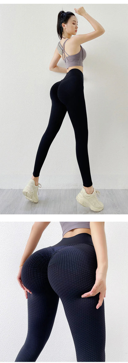 Mallas deportivas INLUMINE Honeycomb para mujer, leggings de yoga, pantalones gruesos, medias de cintura alta, muy elásticas, sin costuras, para gimnasio, efecto push-up.