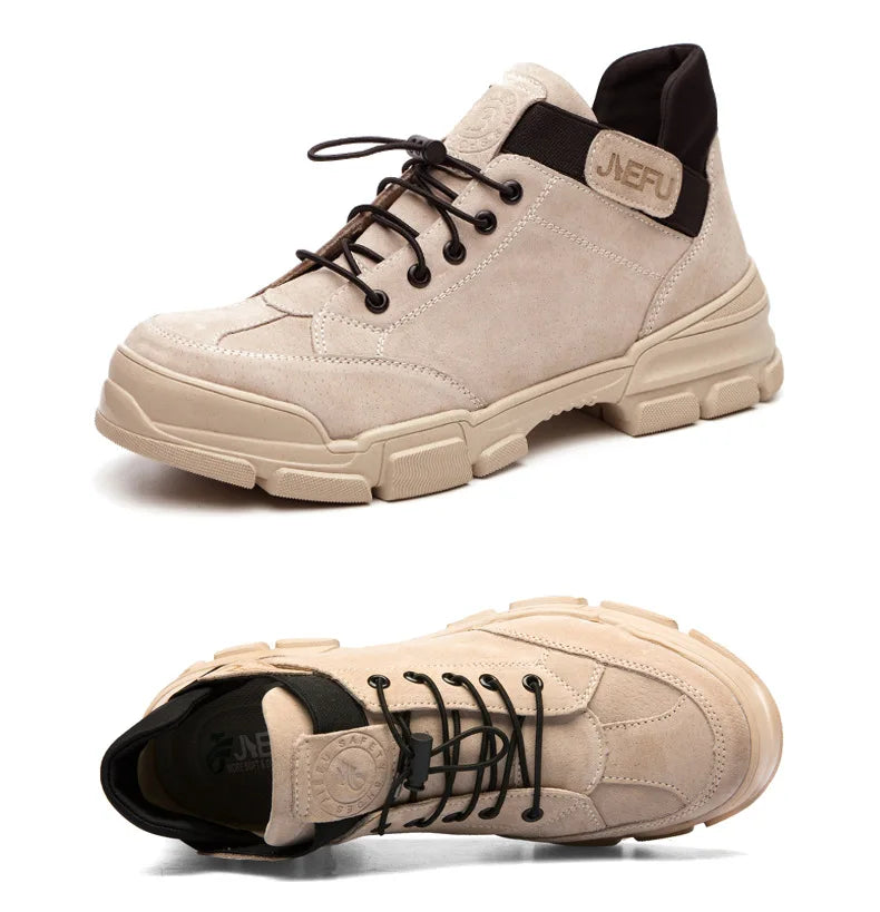 Work Sneakers Men Safety Shoes Steel Toe Cap Anticollision Fashion Outdoor Plus Size