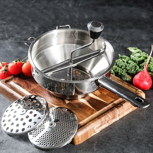 Machacador de papas YOMDID de acero inoxidable, herramienta para prensar puré de verduras y frutas, molinillo de calabaza, accesorios de cocina para triturar alimentos