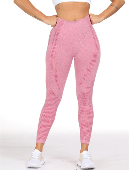 Leggings de yoga para mujer LANTECH, pantalones deportivos para correr, ropa deportiva elástica, leggings de compresión para gimnasio, cintura alta, sin costuras.