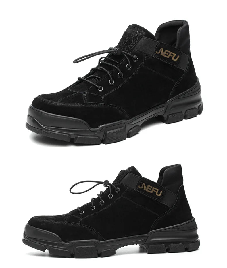 Work Sneakers Men Safety Shoes Steel Toe Cap Anticollision Fashion Outdoor Plus Size