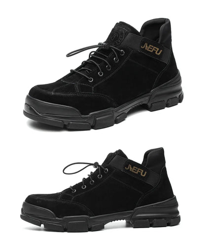 Work Sneakers Men Safety Shoes Steel Toe Cap Anticollision Fashion Outdoor Plus Size