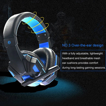 Auriculares para juegos 2021 con luz LED, micrófono, estéreo, graves profundos, para PC, portátil, gamer