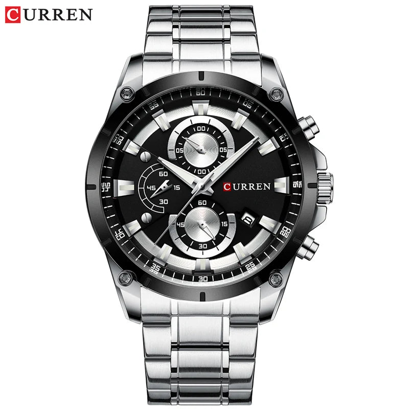 Relojes de oro para hombre, marca superior de lujo CURREN, reloj de pulsera de cuarzo, reloj de negocios deportivo e informal de moda, reloj para hombre, reloj para hombres