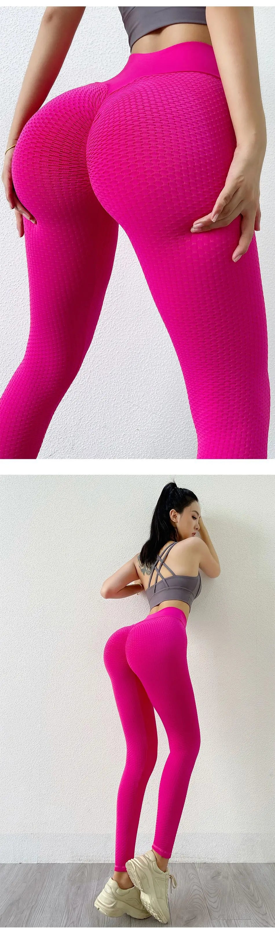 Mallas deportivas INLUMINE Honeycomb para mujer, leggings de yoga, pantalones gruesos, medias de cintura alta, muy elásticas, sin costuras, para gimnasio, efecto push-up.