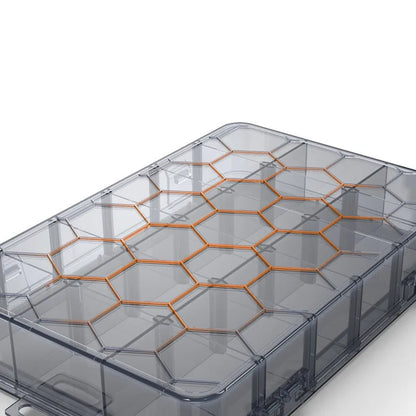 Organizador de 9 a 24 rejillas, contenedor de almacenamiento ajustable, compartimento de plástico, caja de almacenamiento, soporte para tornillos, estuche, contenedor de exhibición