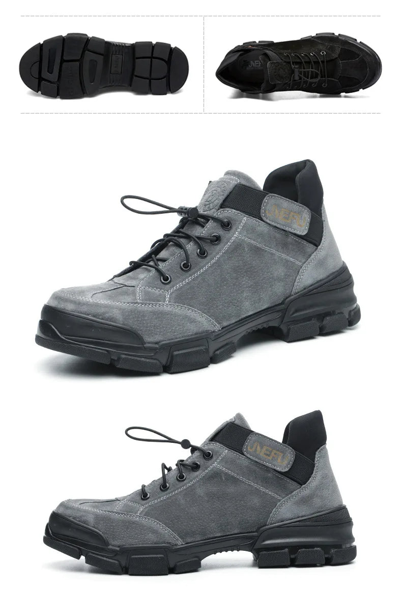 Work Sneakers Men Safety Shoes Steel Toe Cap Anticollision Fashion Outdoor Plus Size