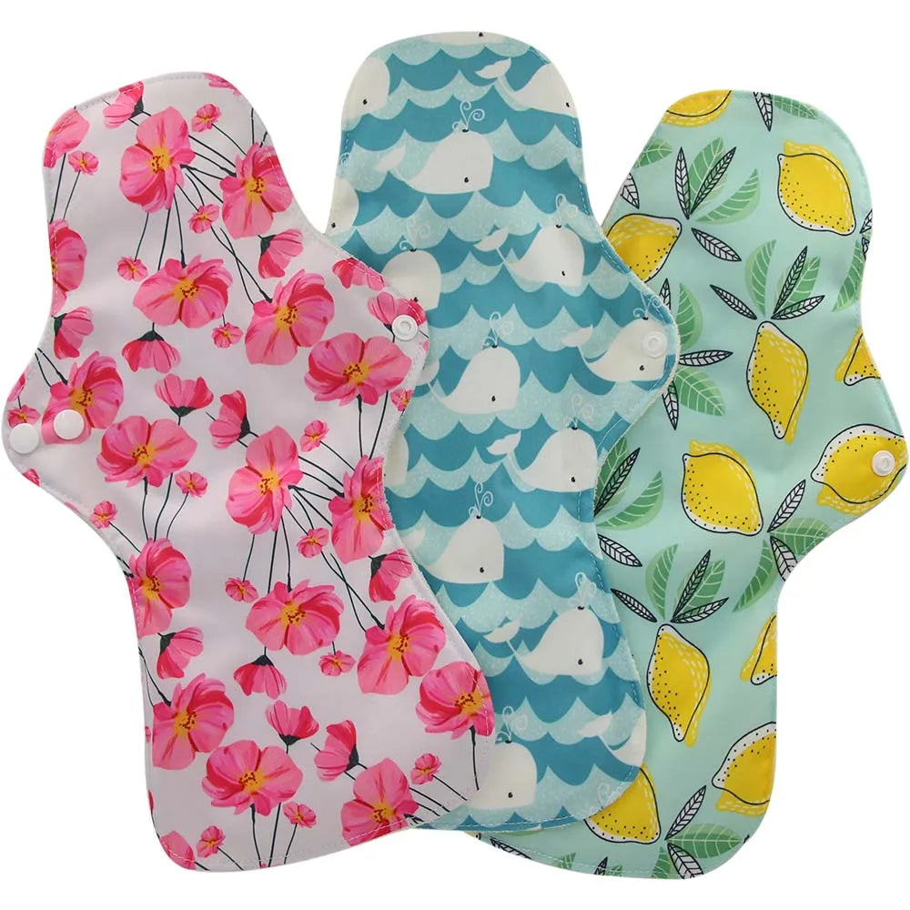 3 compresas menstruales reutilizables de bambú orgánico extragrandes, compresas para flujo abundante, lavables, para mamás, para uso nocturno.