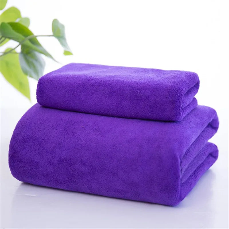 Toalla de baño absorbente para salón de belleza, toalla de playa de microfibra de 70 x 140 cm/80 x 180 cm, toalla de lavado de coche más gruesa, toalla de gimnasio de secado rápido