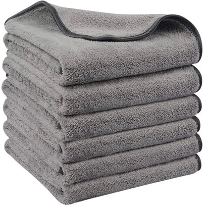 Toalla de microfibra para lavado de autos, súper absorbente, paño para limpieza y detalles, toallas para el cuidado del auto, toallas de secado, paños de limpieza y pulido.