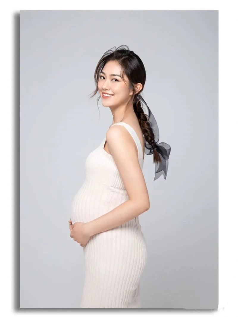 Vestido de maternidad para mujeres embarazadas, vestidos de fotografía, informal, de manga larga, color sólido, sexy, ajustado, Jersey, ropa, vestidos