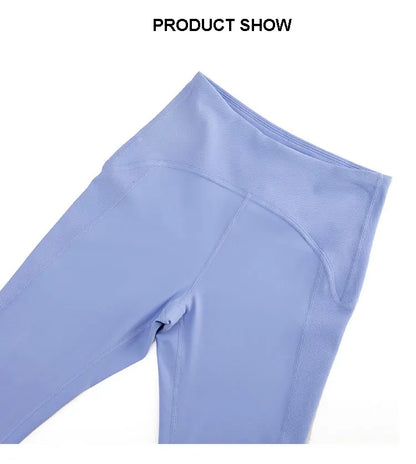 Pantalones de yoga para mujer, sensación de desnudez, alta elasticidad, nailon, cintura alta, leggings deportivos, realce, para correr, gimnasio, ropa deportiva femenina.