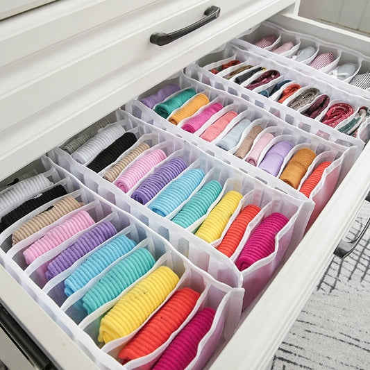 Organizador de ropa, armario, calcetines, estante, divisor, organizador de ropa, cajón, ropa interior, organizador de ropa