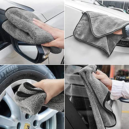 Toalla de microfibra para lavado de autos, súper absorbente, paño para limpieza y detalles, toallas para el cuidado del auto, toallas de secado, paños de limpieza y pulido.