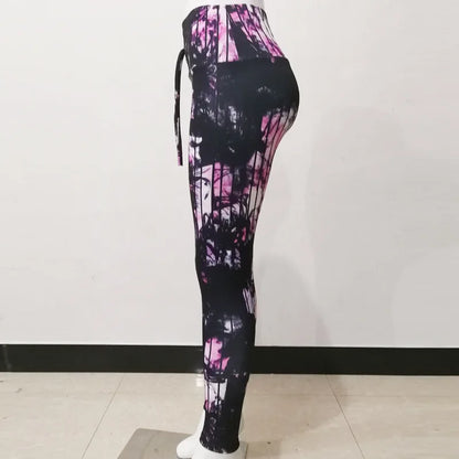 Women Seamless Printing Yoga Pants Super Stretchy Gym Tights High Waist Running Pants Leggings Sport Women Fitness