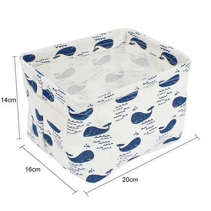 Organizador de almacenamiento de ropa interior, papelería de oficina, lino, caja de almacenamiento de escritorio, cesta de almacenamiento impermeable para juguetes y artículos diversos, cosméticos