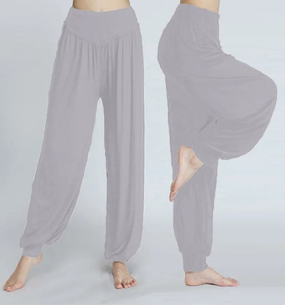 Pantalones de yoga para mujer, pantalones deportivos de talla grande para mujer, leggings de yoga, pantalones bombachos coloridos, pantalones de baile, yoga y taichí, pantalones de modal para mujer.