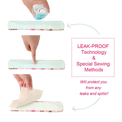 3 compresas menstruales reutilizables de bambú orgánico extragrandes, compresas para flujo abundante, lavables, para mamás, para uso nocturno.
