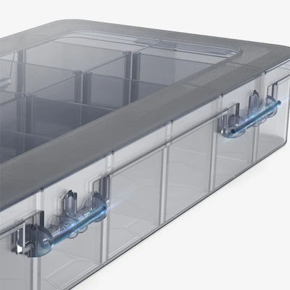 Organizador de 9 a 24 rejillas, contenedor de almacenamiento ajustable, compartimento de plástico, caja de almacenamiento, soporte para tornillos, estuche, contenedor de exhibición