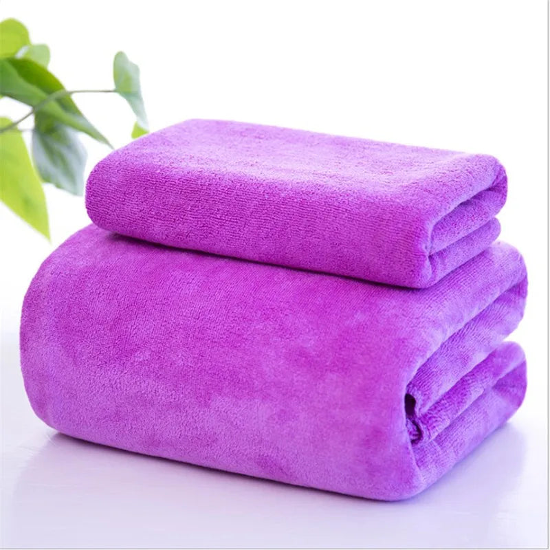 Toalla de baño absorbente para salón de belleza, toalla de playa de microfibra de 70 x 140 cm/80 x 180 cm, toalla de lavado de coche más gruesa, toalla de gimnasio de secado rápido
