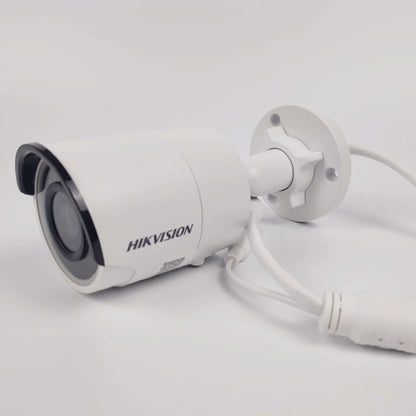 Cámara de red tipo bala fija mini Hikvision DS-2CD2063G2-I de 6 MP, IP67, PoE, IR, CCTV para exteriores, WDR (original en inglés).