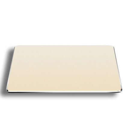 Alfombrilla de ratón de metal de aluminio, dura, lisa, mate, fina, antideslizante, impermeable, control rápido y preciso, para oficina y hogar.