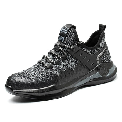 Zapatos de seguridad para hombre, tallas 37-50, botas con punta de acero, zapatillas de trabajo antiperforación, calzado masculino, zapatos de construcción indestructibles.