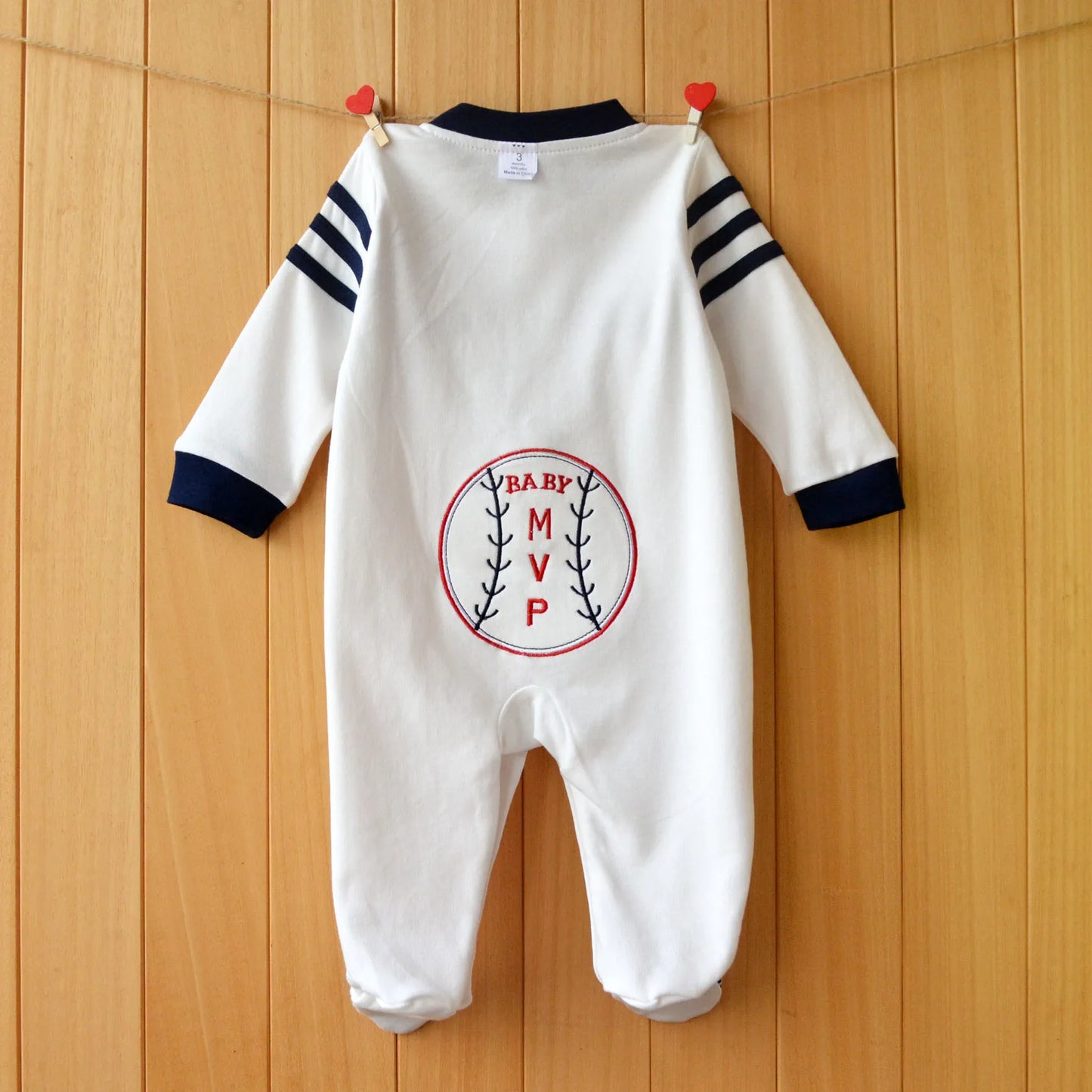 Ropa de bebé, mono para recién nacidos, ropa para niños pequeños, estilo deportivo de béisbol, ropa de algodón para bebés, ropa de primavera para niños pequeños.