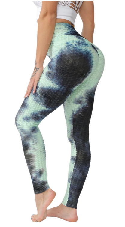 Leggings para mujer, control de abdomen, entrenamiento, running, elásticos en 4 direcciones, cintura alta, pantalones de yoga, leggings para fitness, pantalones no transparentes