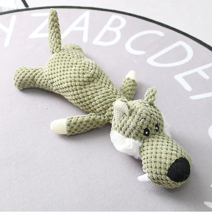 Juguete de peluche para cachorros de dibujos animados, juguete masticable con chirrido para perros pequeños, productos para rechinar los dientes, accesorios para perros.