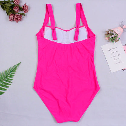 Traje de baño de una pieza sexy para mujer 2024, push up, talla grande, control de abdomen, monokini, ropa de playa, traje de baño vintage.