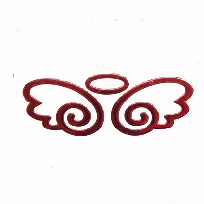 Pegatina 3D de ala de ángel para coche, emblema cromado de PVC suave, decoración de estilo automático, calcomanía para logotipo de coche