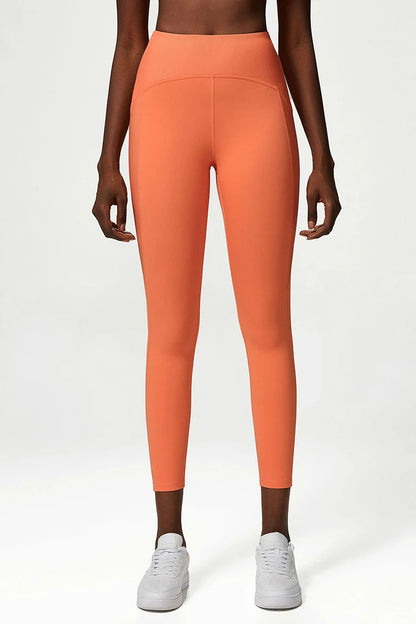 Pantalones de yoga para mujer, sensación de desnudez, alta elasticidad, nailon, cintura alta, leggings deportivos, realce, para correr, gimnasio, ropa deportiva femenina.