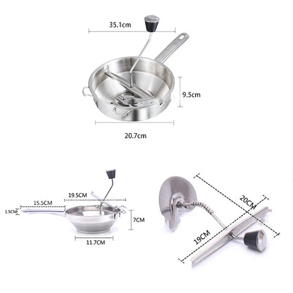 Machacador de papas YOMDID de acero inoxidable, herramienta para prensar puré de verduras y frutas, molinillo de calabaza, accesorios de cocina para triturar alimentos