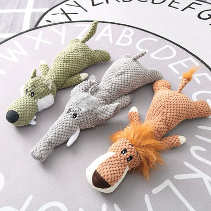 Juguete de peluche para cachorros de dibujos animados, juguete masticable con chirrido para perros pequeños, productos para rechinar los dientes, accesorios para perros.